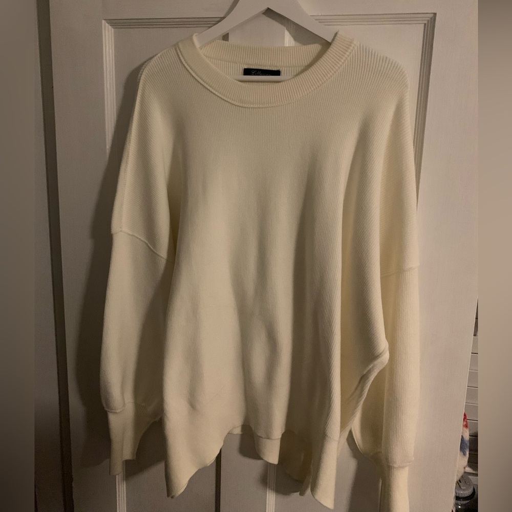 White sweater size large